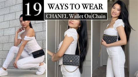 celebrities wearing chanel wallet on chain|chanel wallet on chain.